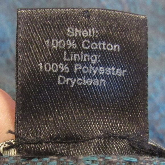 Ann Taylor Cotton Skirt, 'Tweed Design', Double Vent, Fully Lined, Size 12 I390 - Picture 8 of 8